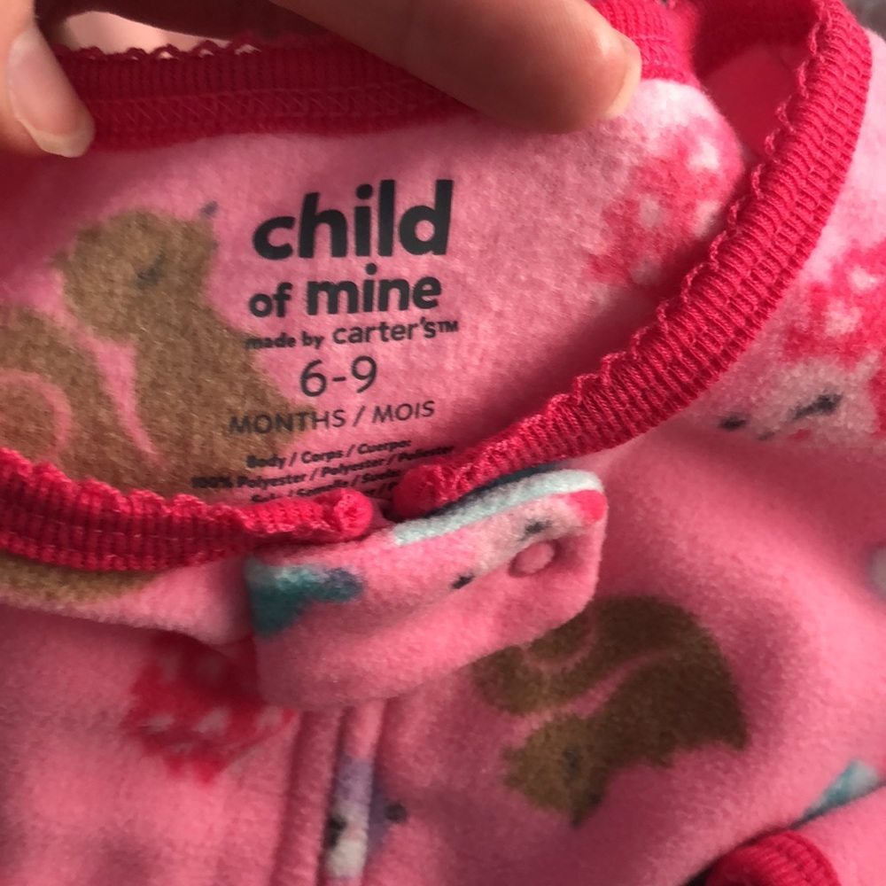 NWT Carter’s owl grip-footed sleeper 6-9 months - Picture 2 of 3